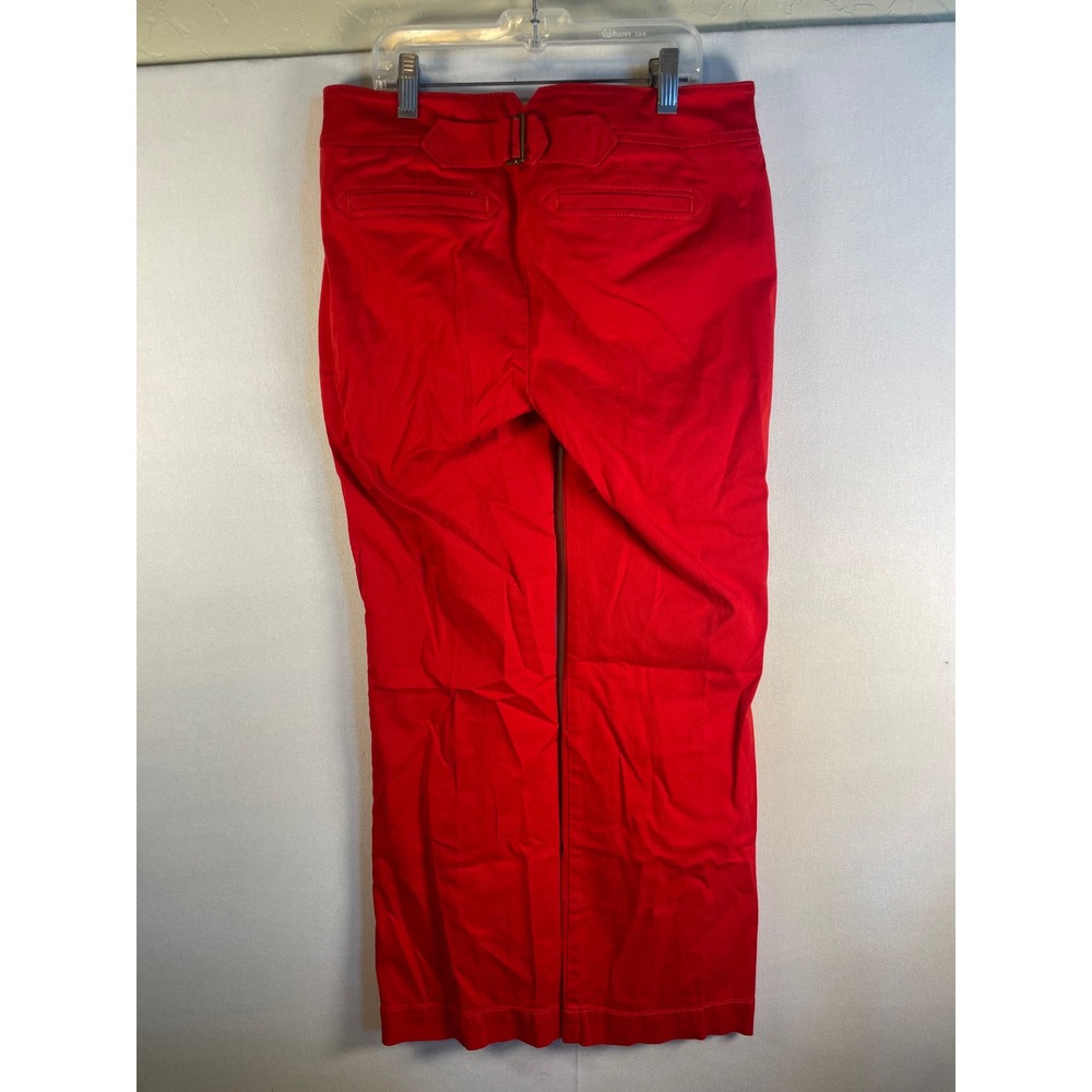 Ann Taylor LOFT Red Sailor Wide Leg Pants Decorative Buttons Petite 2P Womens - Picture 3 of 11